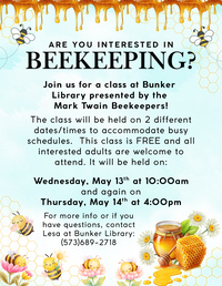 Beekeeping Class at Bunker Library