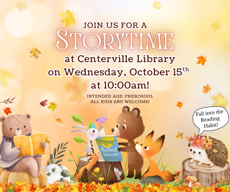 Storytime at Centerville Library Storytime at Centerville Library